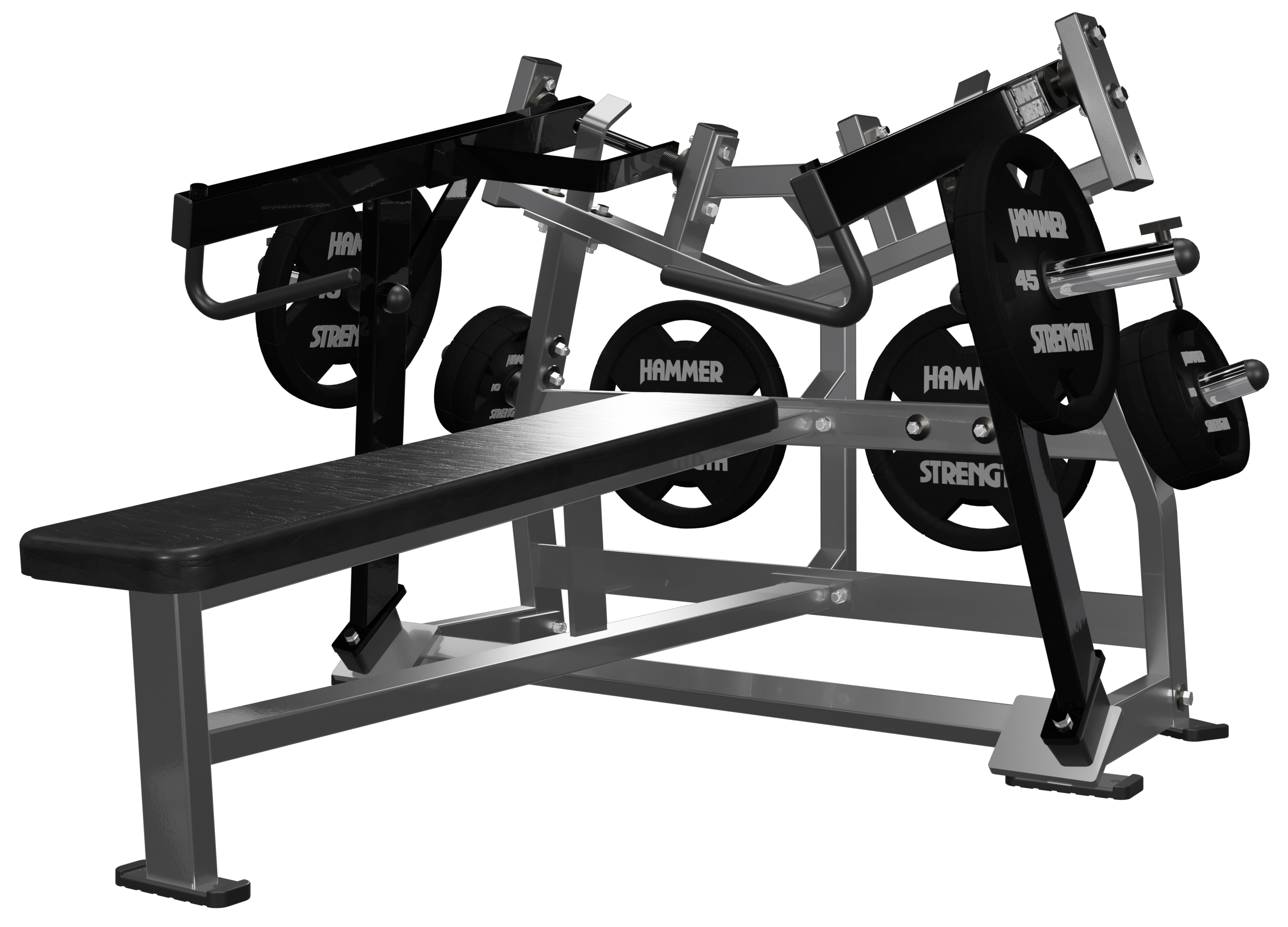 Iso-lateral horizontal bench press